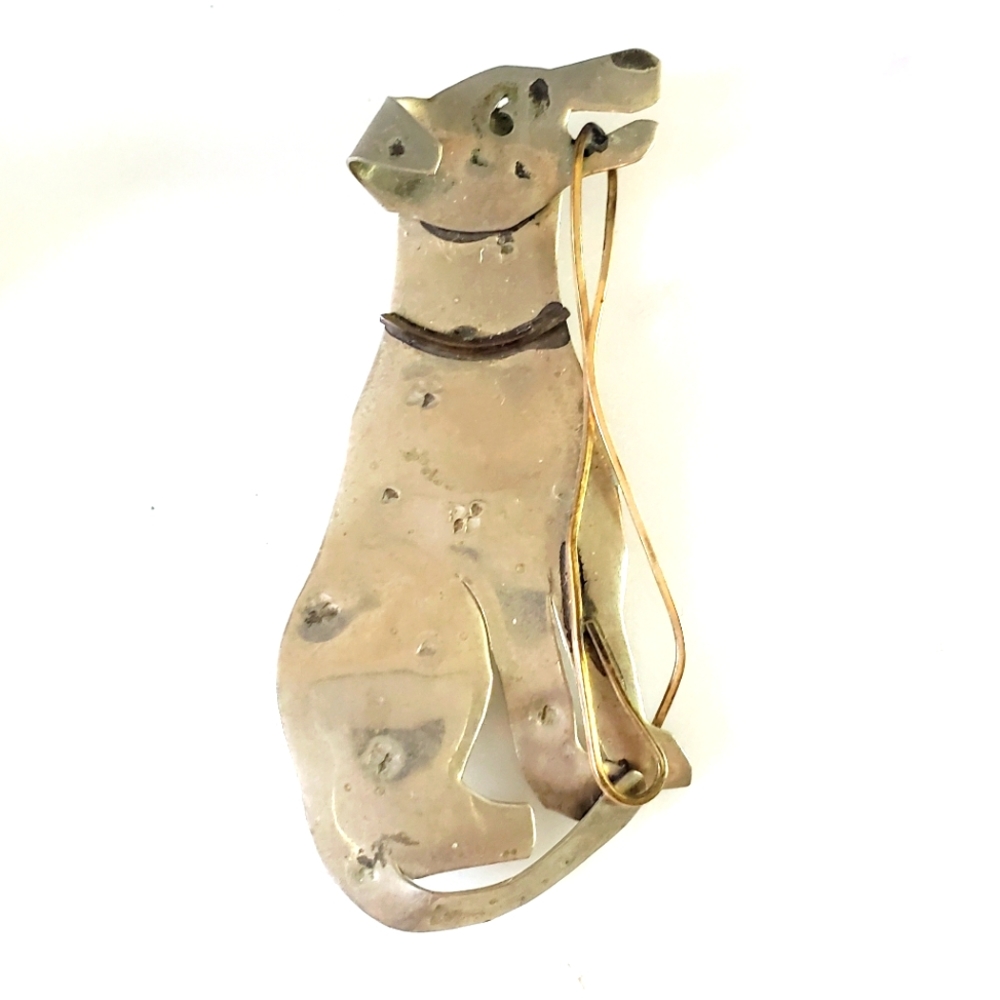 Silver Dog Pin
